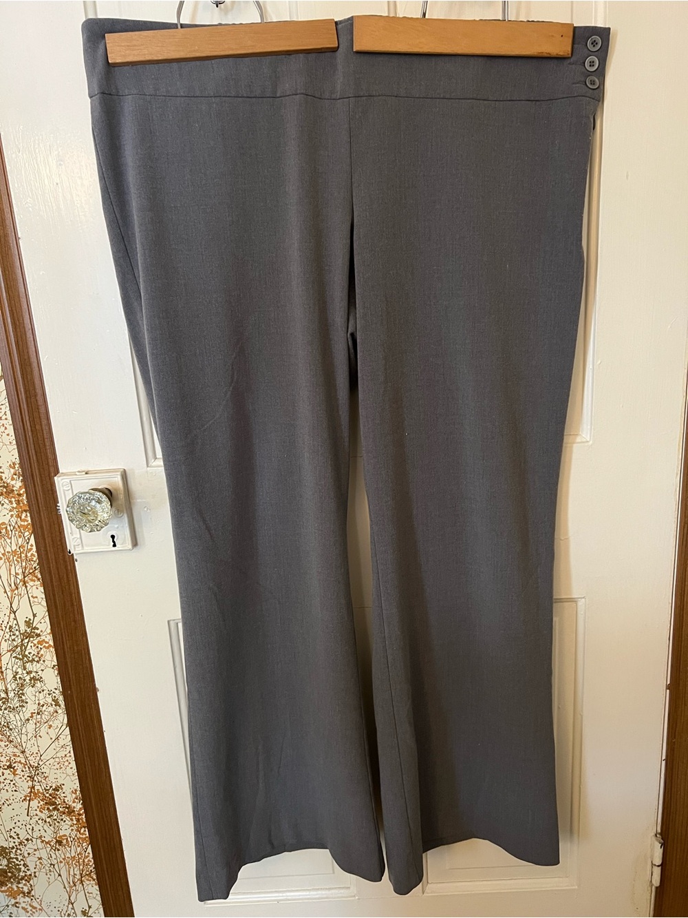 Motherhood Maternity Charcoal Gray Wide-Leg Maternity Pants
